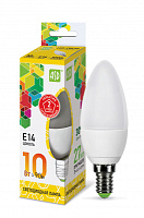  Лампа светодиодная LED-СВЕЧА-standard 10Вт 230В Е14 3000К 900Лм ASD