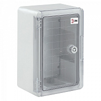  Корпус пластиковый ЭРА ЩМП-П (300х200х130) IP65 УХЛ1 прозрачная дверь серый