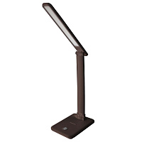  Ultraflash UF-730 C10 коричневый (Led, светильник настольный,11Вт, 3 цвет.темп., 3 ур.яркости, кожа)