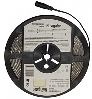  Лента светодиодная 71 419 NLS-5050G30-7.2 IP65 12B R5 7.2Вт/м (уп.5м) Navigator 71419