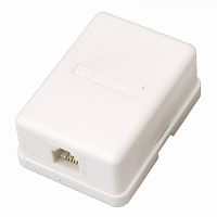 Розетка телефонная внешняя, 1 порт UTP, RJ-11 (6P2C), CAT 3 PROconnect