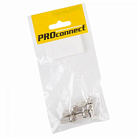  Разъем антенный, штекер F, SAT, с резиновым уплотнителем, 5 шт. PROconnect