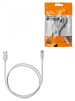  Дата-кабель, ДК 5, USB - USB Type-C, 1 м, белый, TDM