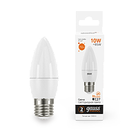  Лампа Gauss Elementary Свеча 10W 750lm 3000K E27 LED 1/10/100