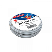  Провод ШВВП 2х0,5 мм², длина 10 метров, ГОСТ 7399-97 REXANT
