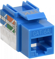  ITK Модуль Keystone Jack кат.6A UTP 110 IDC 90град синий