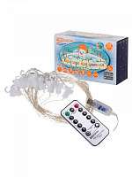  Гирлянда светодиодная "Роса - занавес" 2х2 м, 200LED, многоцветн., ПДУ, USB, IP20, TDM