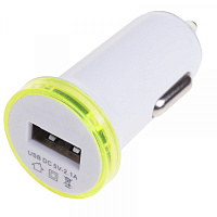  Автозарядка в прикуриватель USB (АЗУ) (5 V, 2100 mA) белая REXANT