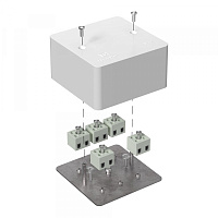  Коробка огнестойкая для кабель-канала 40-0460-FR2.5-10 Е15-Е120 RAL9003 85х85х45 (44 шт/кор) Промрук