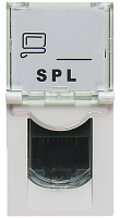  Розетка информационная UTP 1хRJ45 22,5х45 cat5e