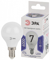  Лампочка светодиодная ЭРА STD LED P45-7W-860-E14 E14 / Е14 7Вт шар холодный дневной свет