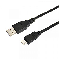  Кабель USB-A – micro USB, 1А, 3м, черный REXANT