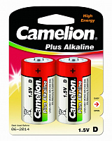  Camelion Plus Alkaline LR20 BL-2 (LR20-BP2, батарейка,1.5В)