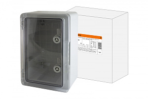  Бокс пластиковый ЩМП-0-3, прозр., крышка ABS, IP65, -45 до +75 С, навесной, (400x300x170) TDM