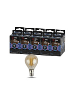  Лампочка светодиодная ЭРА F-LED P45-9W-840-E14 gold E14 / Е14 9Вт филамент шар золотистый нейтральный белый свет