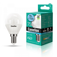  Camelion LED8-G45/845/E14 (Эл.лампа светодиодная 8Вт 220В)