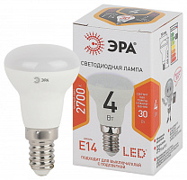  Лампочка светодиодная ЭРА STD LED R39-4W-827-E14 Е14 / Е14 4Вт рефлектор теплый белый свeт