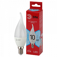  Лампочка светодиодная ЭРА RED LINE LED BXS-10W-840-E14 R E14 / E14 10 Вт свеча на ветру нейтральный белый свет