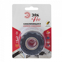  Изолента ЭРА PRO PROSS25 силиконовая самослипающаяся 25 мм х 3 м черная