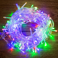  Гирлянда Твинкл-Лайт 20 м, прозрачный ПВХ, 160 LED, цвет мультиколор