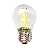  Лампа светодиодная LED-ШАР-deco 9Вт 230В Е27 4000К 1040Лм прозрачная IN HOME