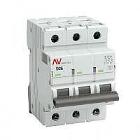  Выключатель автоматический AV-10 3P 25A (D) 10kA EKF AVERES