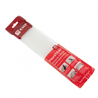  Хомут гибкий (20 шт.) белый FlexSTRAP EKF