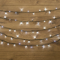  Гирлянда Твинкл Лайт 10 м, темно-зеленый ПВХ, 80 LED, цвет белый