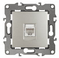  12-3107-15 ЭРА Розетка информационная RJ45, IP20, Эра12, перламутр (10/100/2500)