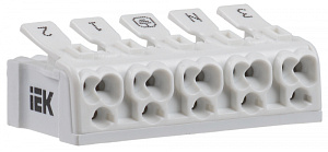  Клемма пружинная соединительная КСП5-3L+N+PE IEK