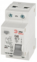  АВДТ 4,5кА ЭРА SIMPLE D12E2C40AC30 АД-12 электронное 1P+N С40 30мА тип АС