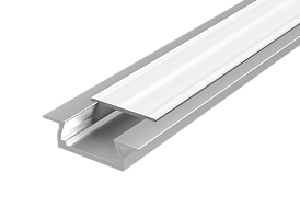  Алюминиевый профиль для LED ленты с рассеивателем опал встраиваемый 2000х30х11мм (монтажный размер 24 мм, максимальная ширина ленты 20мм)