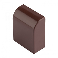  Заглушка (25x25) (4 шт) темное дерево EKF-Plast