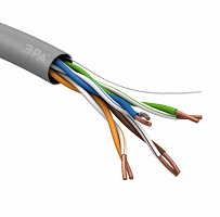  Кабель витая пара ЭРА U/UTP 4x2x24 AWG Cat5e CU PVC 305м