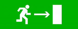  Пиктограмма "Направление направо" 320х120мм (для EXIT, SAFEWAY-40) EKF