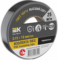  MIXTAPE 7 Изолента 0,15х19мм черная 25м IEK