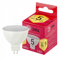  Лампочка светодиодная ЭРА RED LINE LED MR16-5W-827-GU5.3 R GU5.3 5 Вт софит теплый белый свет