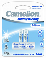  Camelion Always Ready AAA- 900mAh Ni-Mh BL-2 (NH-AAA900ARBP2, аккумулятор, 1.2В)