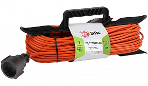 Удлинитель силовой ЭРА UFx-1-2x1.5-50m на рамке без заземления 1 розетка 50м ПВС 2х1.5мм2