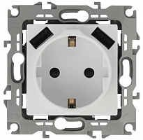  12-4109-01 ЭРА Розетка 2P+E 16A-250В, штор. с 2xUSB 5В-3А, Эра12, белый (10/100/2000)