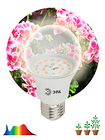  Фитолампа для растений светодиодная ЭРА FITO-11W-Ra90-E27 полного спектра 11 Вт Е27