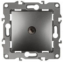  12-3101-12 ЭРА Розетка TV одиночная, IP20, Эра12, графит (10/100/2500)