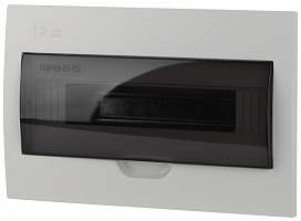  Корпус пластиковый встраиваемый ЭРА SIMPLE ЩРВ-П-15 IP41 прозрачная крышка белый