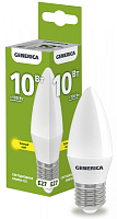  Лампа светодиодная C35 свеча 10Вт 230В 3000К E27 GENERICA