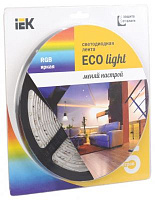  Лента светодиодная 5м блистер LSR-3528RGB54-4.8-IP20-12V IEK-eco