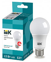  Лампа светодиодная A60 груша 13Вт 230В 4000К E27 IEK