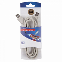  Кабель шт. USB-А – шт. USB-A, 2,4А, 1,8м, ПВХ, серый REXANT
