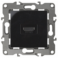  12-3114-06 ЭРА Розетка HDMI, IP20, Эра12, чёрный (10/100/3200)