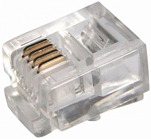 Разъем телефонный UTP, RJ-14 (6P4C), CAT 3 PROconnect