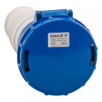  Розетка кабельная 233-63А-6h-220AC-2P+PE-IP67
